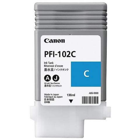 Tusz to ploterów Canon PFI-102C Cyan