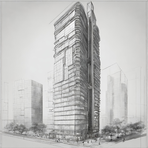 High rise building papier IJM022 841mm 50m